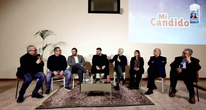 I coordinatori e rappresentanti dei partiti con Giuseppe Distefano — puntata 3