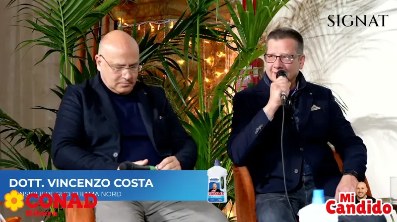 Vincenzo Costa nel confronto tra maggioranza e opposizione — puntata 9